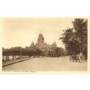 1910 Vintage Postcard B.B. & C.I. Railway Office Bombay   Mumbai India