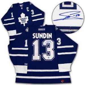 Autographed Mats Sundin Uniform   Toronto Maple Leafs   Autographed 