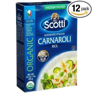 Riso Scotti Organic Carnaroli Rice, 16 Ounce Boxes (Pack of 12)