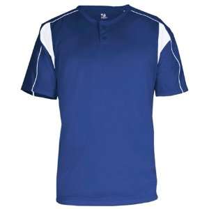   Placket Custom Baseball Jerseys ROYAL/WHITE A2XL: Sports & Outdoors