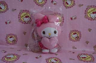 Sanrio My Melody Hug Heart Plush Mobile Cell Phone Strap Charm Mascot 