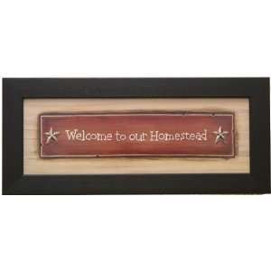   Welcome To Our Homestead   Rustic Western Welcome Sign: Home & Kitchen
