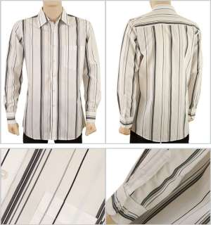   Stripe Button Down Long Sleeve Shirts w/ Multi Colors & Patterns