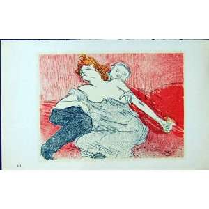  Toulouse Lautrec Marx C1952 Debauche Lady Man Colour: Home 