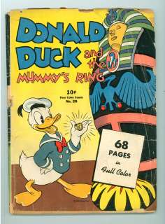 Four Color 29 Dell 1943 Carl Barks Donald Duck and the Mummys Ring 