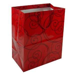  Large Gift Bag Red Swirl Case Pack 120: Home & Kitchen