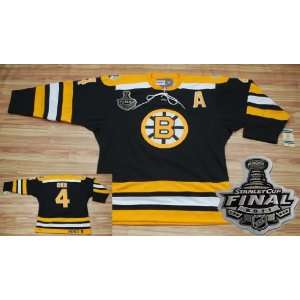   Bobby Orr Black Authentic Jersey 46 60 New Free Shipping Drop Shipping