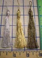 Metallic Tassel 600 End Fine Gimp Trim Appliques  