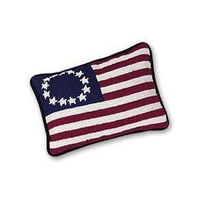   Stars and Stripes Needlepoint Pillow (9X6 1/2)