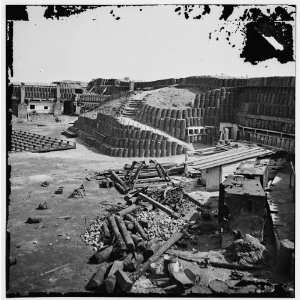  Charleston,S.C. Interior of Fort Sumter,with gabion 