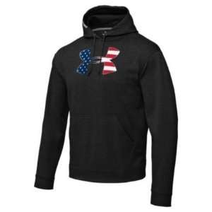   Flag Logo Tackle Twill Fleece Hoody Tops by Under Armour Sports