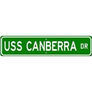  USS CANBERRA CA 70 Street Sign   Navy Ship Gift Sailor 