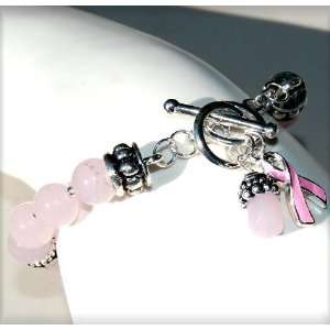    Pink Ribbon Breast Cancer Bracelet BRPRB001: Office Products