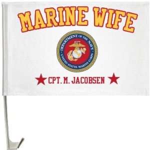   Wife Flag: Custom One Sided Driver Side Car Flag: Patio, Lawn & Garden
