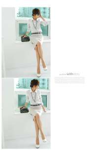   / Stylish Stripe Shirt Blouse, Chic, Career Woman, Korea / WITHSTORY