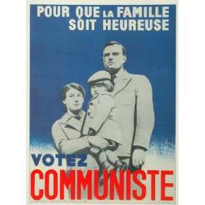   Party Vote French Candidat Poster   Original Print: Home & Kitchen