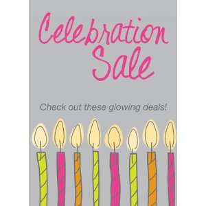  Celebration Sale Candles Sign: Office Products