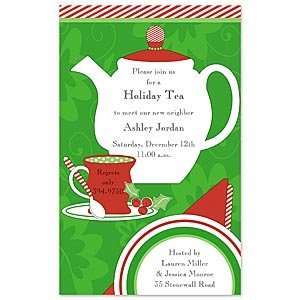  Holiday Tea Invitation Holiday Invitations: Health 