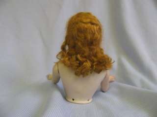 ½ Bisque FLAPPER HALF DOLL c1920 Jointed Arms BUXOM  