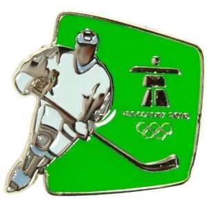  2010 Winter Olympics Green Hockey Silhouette Collectible 
