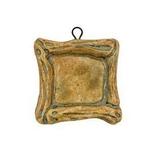  Gaea Ceramic Celedon on Buff Square Bezel 25mm Supplys 