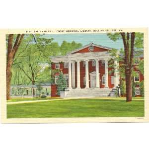   Cooke Memorial Library Hollins College Virginia 