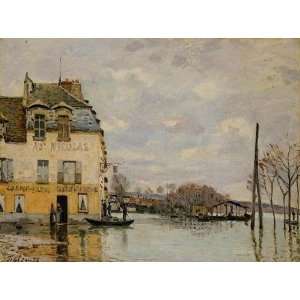   Alfred Sisley   24 x 18 inches   Flood at Port Marly 3: Home & Kitchen