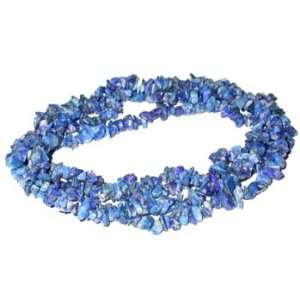   Lazuli Chips Gemstone Beads Strand 36 Jewelry: Patio, Lawn & Garden
