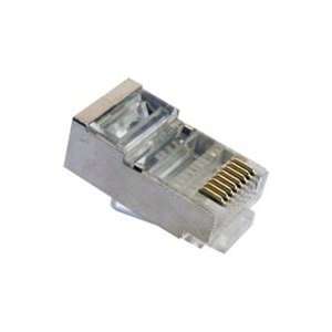   RJ45 Shielded Connector For Round Solid / Stranded Cable: Electronics
