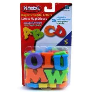   Magnetic Alphabet A Z Capital Letters   with Braille: Toys & Games