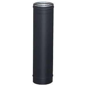   18 HeatFab Single Wall Black Stovepipe   2604B: Home Improvement