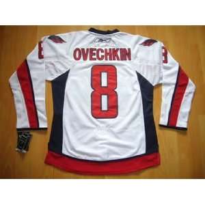 Alexander Ovechkin White Reebok Authentic Capitals Jersey:  