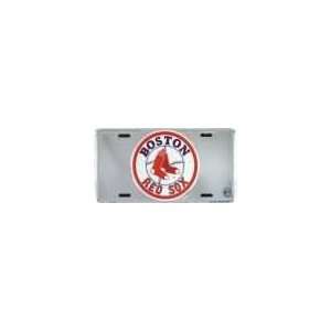 Boston Red Sox MLB Chrome License Plate: Automotive
