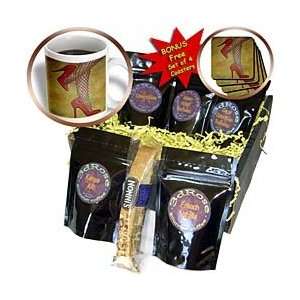   nylons, red shoes, stockings, woman, festive   Coffee Gift Baskets
