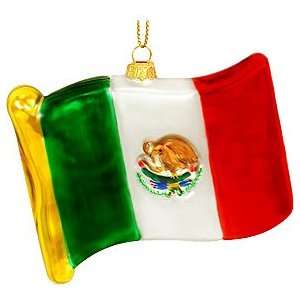  Mexico Flag Glass Ornament: Everything Else