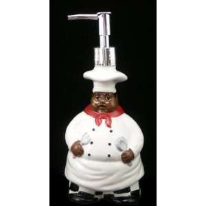  Black Chef Soap Dispenser: Home & Kitchen