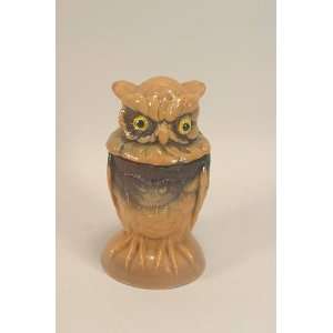 Imperial Caramel Slag Glass Owl: Kitchen & Dining