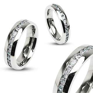 Stunning Couples Ring w/Channel CZS (szs 5 through 13)  