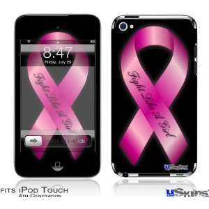  iPod Touch 4G Skin   Fight Like a Girl Breast Cancer Pink 