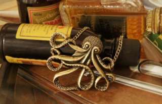 Steampunk Octopus Kraken Pirates of the Caribbean Antique Bronze 