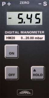 Thommen Dwyer HM20 Digital Test Gauge Manometer  
