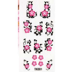   manicure nail decals stereoscopic 3D diamond nail stickers flower