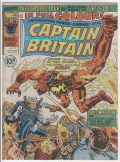 CAPTAIN BRITAIN #13, SCARCE,1976,Fantastic Four, VF+/NM  