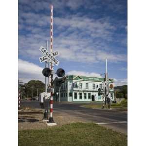 Railway Crossing, Shannon, Manawatu, North Island, New Zealand 