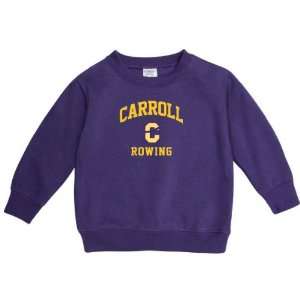 Carroll College Fighting Saints Purple Toddler Rowing Arch Crewneck 