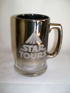 Star Tours glass mug 1986, star wars, disney, collectible  