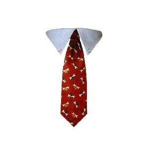  Dog Tie   Bones & Bows Christmas Pet Tie   Made in the USA 