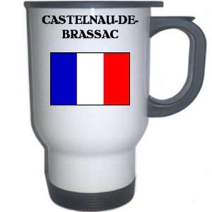  France   CASTELNAU DE BRASSAC White Stainless Steel Mug 