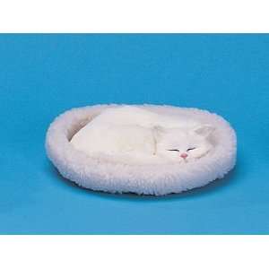  Cat Sleeping in Bed Collectible Figurine Kitten Statue 