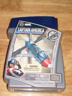 NIP Mega Bloks 1996 Captain America HYDRA DROP POD 65Pc  